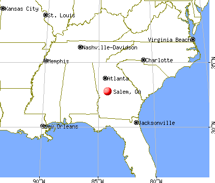 Salem, Georgia map