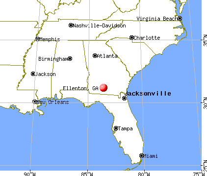 Ellenton, Georgia map
