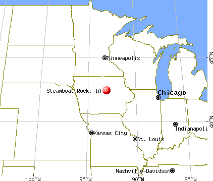 Steamboat Rock, Iowa map