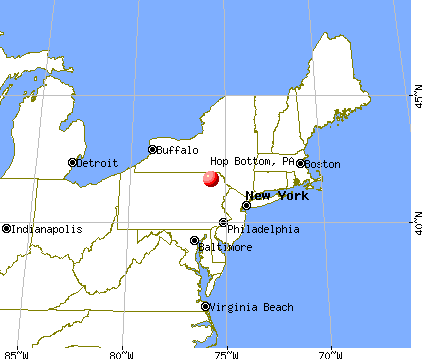 Hop Bottom, Pennsylvania map