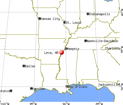 Lexa, Arkansas map