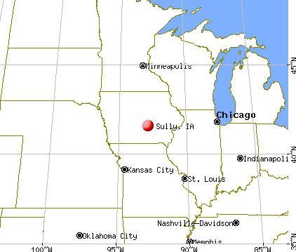 Sully, Iowa map