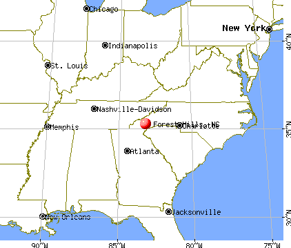 Forest Hills, North Carolina map