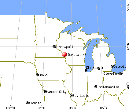 Dakota, Minnesota map
