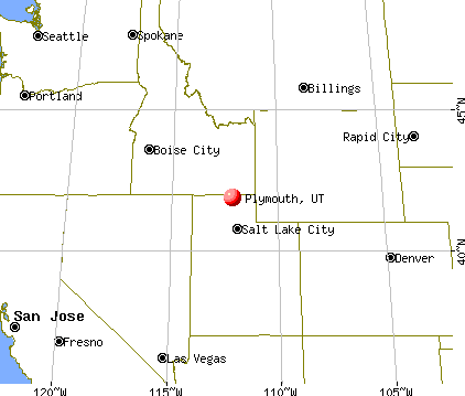 Plymouth, Utah map