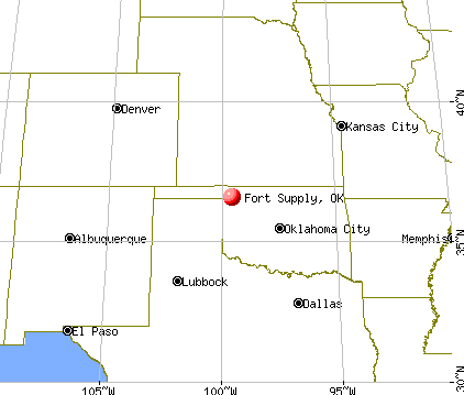 Fort Supply, Oklahoma map