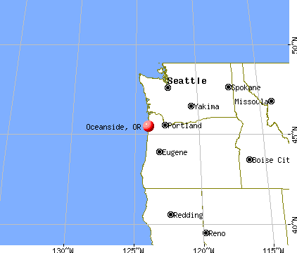 Oceanside, Oregon map