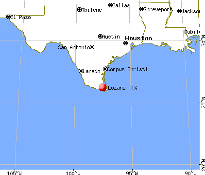 Lozano, Texas map