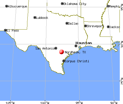Nordheim, Texas map