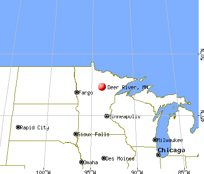 Deer River, Minnesota map