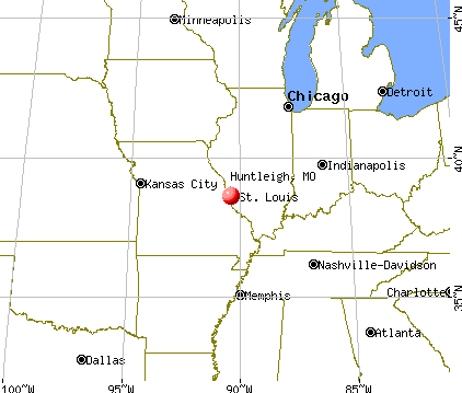 Huntleigh, Missouri map