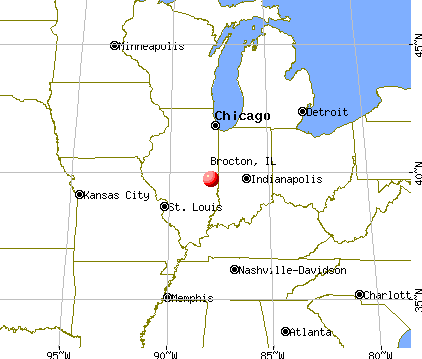 Brocton, Illinois map