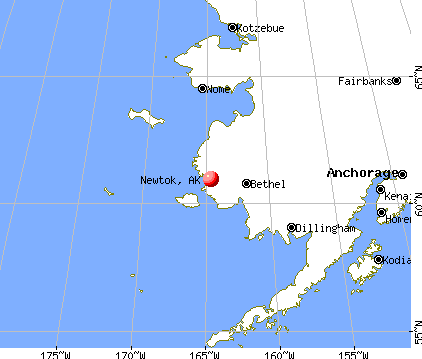 Newtok, Alaska map