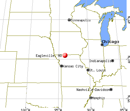 Eagleville, Missouri map