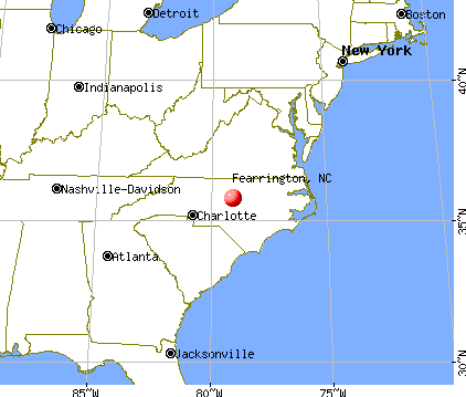 Fearrington, North Carolina map