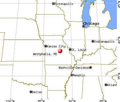 Westphalia, Missouri map