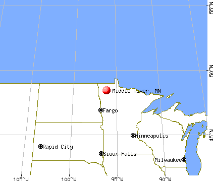 Middle River, Minnesota map