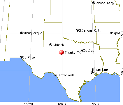 Trent, Texas map