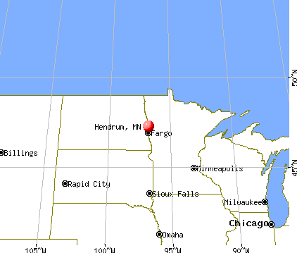 Hendrum, Minnesota map