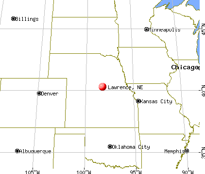 Lawrence, Nebraska map