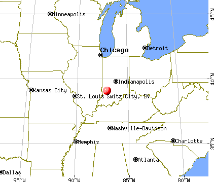 Switz City, Indiana map