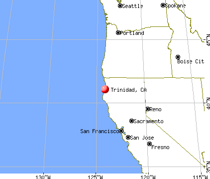 Trinidad, California map