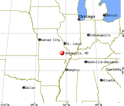 Annapolis, Missouri map