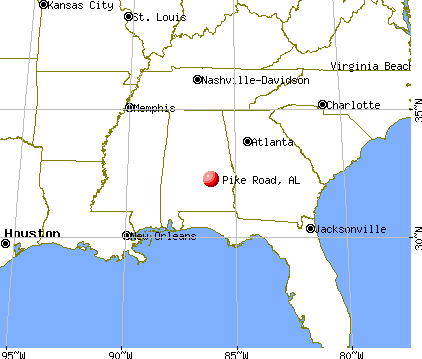 Pike Road, Alabama map