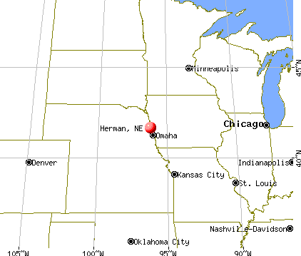 Herman, Nebraska map