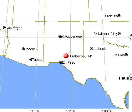 Timberon, New Mexico map