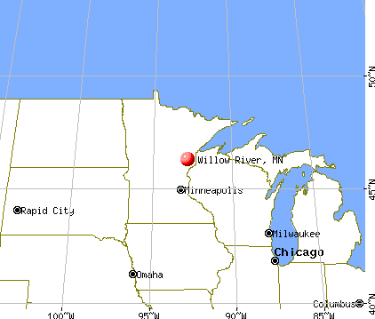 Willow River, Minnesota map