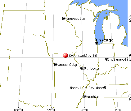 Greencastle, Missouri map