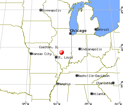 Coalton, Illinois map