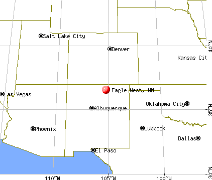 Eagle Nest, New Mexico map