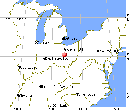 Galena, Ohio map