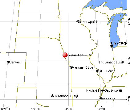 Riverton, Iowa map