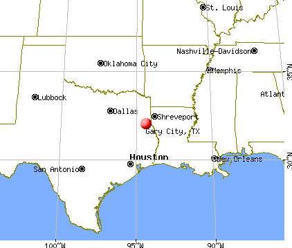 Gary City, Texas map