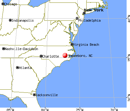 Vanceboro, North Carolina map