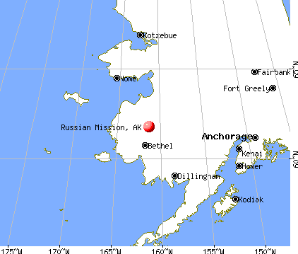Russian Mission, Alaska map