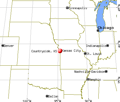 Countryside, Kansas map