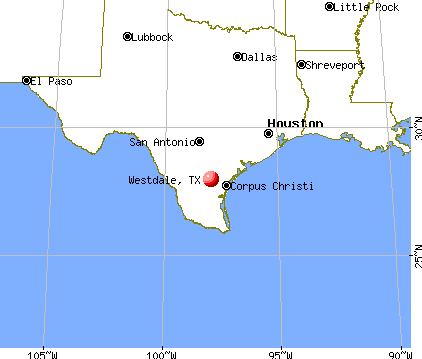 Westdale, Texas map