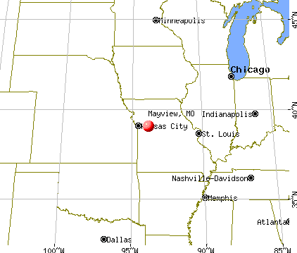 Mayview, Missouri map