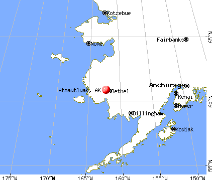 Atmautluak, Alaska map