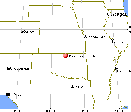 Pond Creek, Oklahoma map