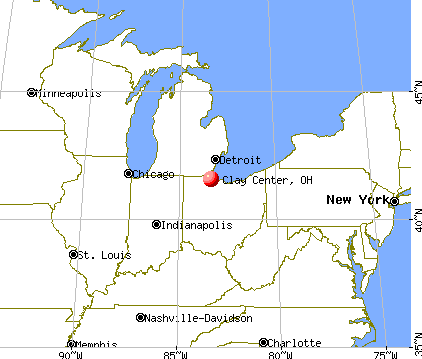 Clay Center, Ohio map