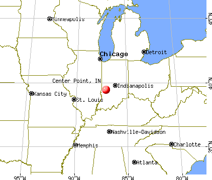 Center Point, Indiana map