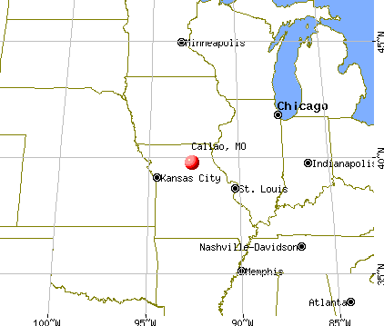 Callao, Missouri map