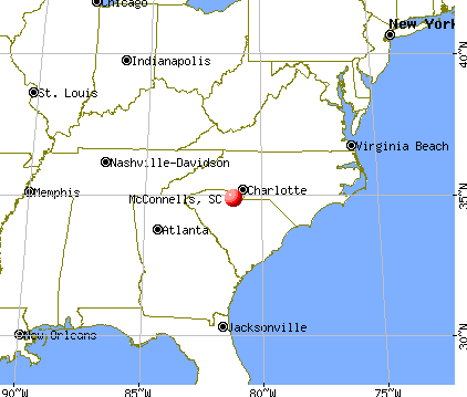 McConnells, South Carolina map