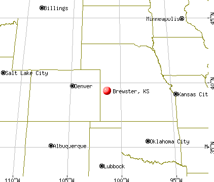 Brewster, Kansas map