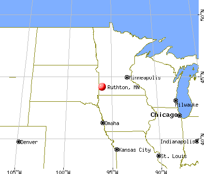 Ruthton, Minnesota map